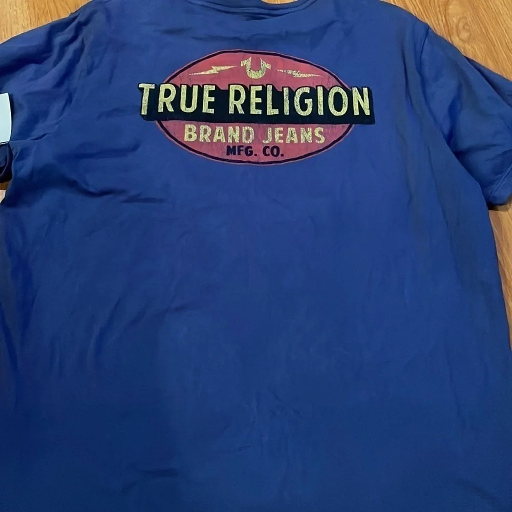 Mens true religion shirt SIZE XL NAVY BLUE​​​​​​​​​